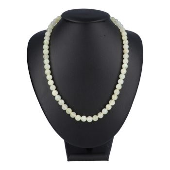 New jáde (szerpentin) nyaklánc golyós 8 mm 50 cm-es