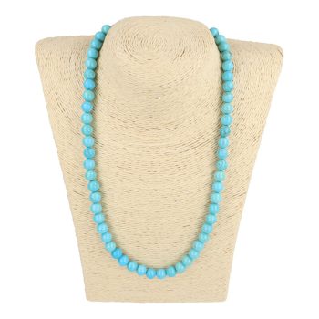 Türkinit nyaklánc golyós 8 mm 50 cm-es