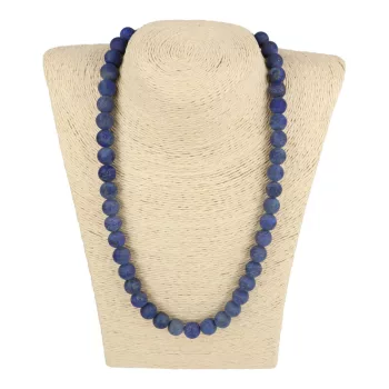 Lápisz nyaklánc matt golyós 10 mm 50 cm-es