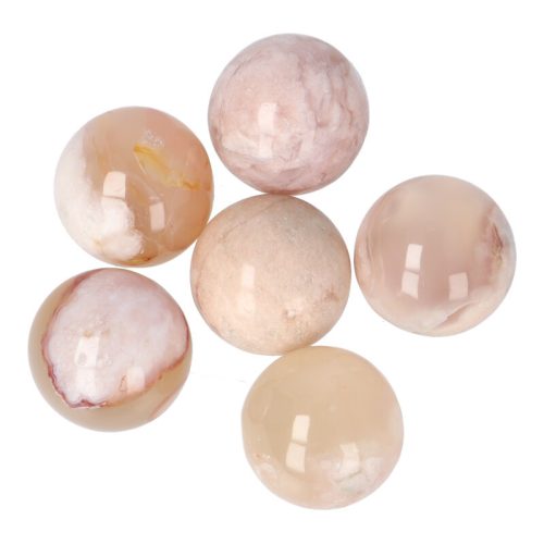 Féldrágakő golyó pink aventurin, kb. 2 cm