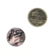 Féldrágakő golyó rodokrozit, kb. 2 cm