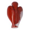 Angyal, piros jáspis, kb. 25 mm