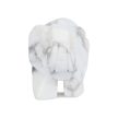 Elefánt, howlit, faragott figura, 25 mm
