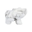 Elefánt, howlit, faragott figura, 25 mm