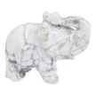Elefánt, howlit, faragott figura, 52 mm