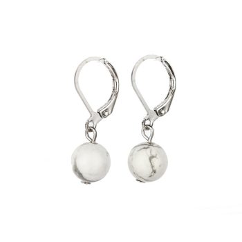 Fülbevaló, golyós, 1 db-os, howlit