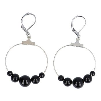 Ónix karika fülevaló