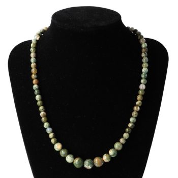 Riolit nyaklánc 6-10 mm növekvő golyós