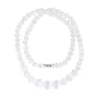 Szelenit nyaklánc 6-10 mm növekvő golyós 925 ezüst szerelékkel