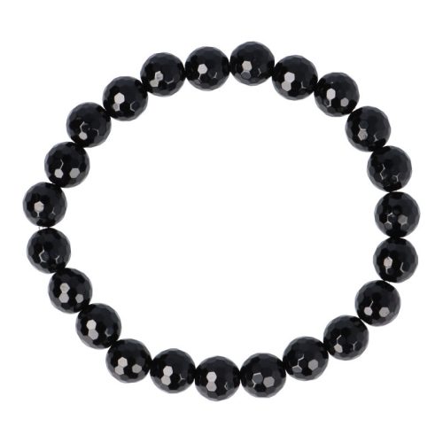 Ónix karkötő fazettált golyós 8 mm