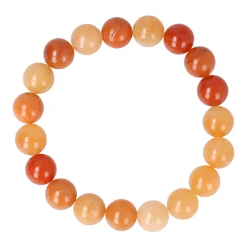 Narancs aventurin karkötő golyós 10 mm