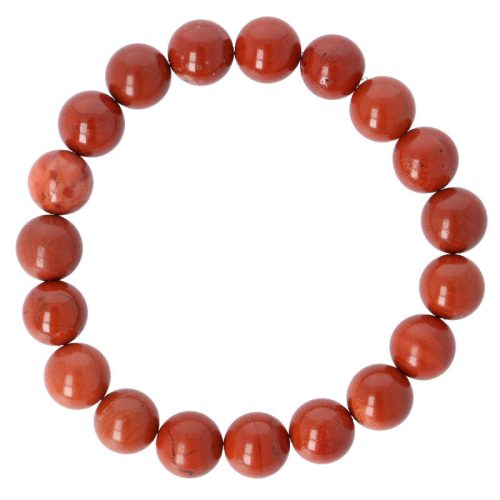 Piros jáspis karkötő golyós 10 mm