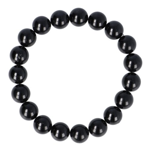 Turmalin karkötő fekete golyós 10 mm