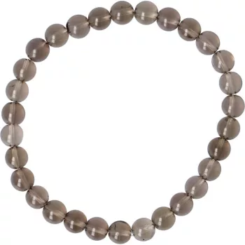 Füstkvarc karkötő "A" golyós 6 mm