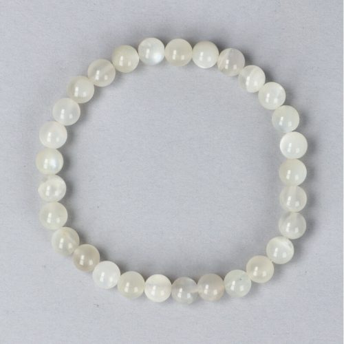 Holdkő karkötő szürke golyós 6 mm