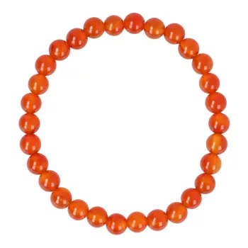 Karneol karkötő golyós 6 mm