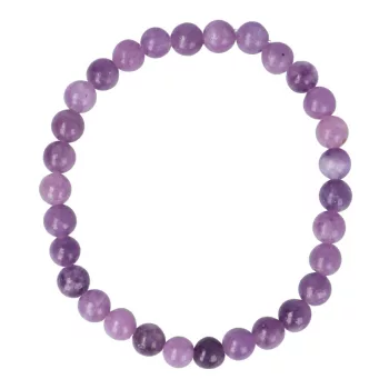 Lepidolit karkötő "A" golyós 6 mm