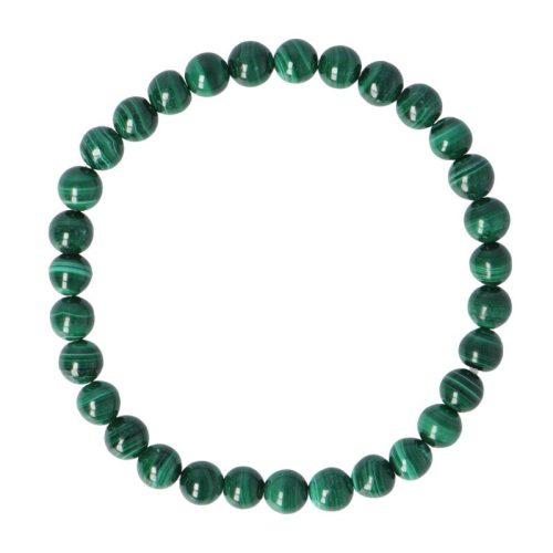 Malachit karkötő "A" golyós 6 mm