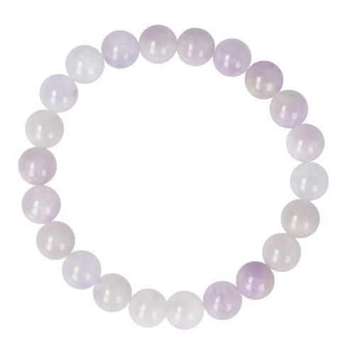 Levendula jáde karkötő golyós 8 mm