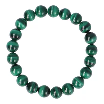 Malachit karkötő "A" golyós 8 mm