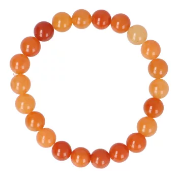 Narancs aventurin karkötő golyós 8 mm