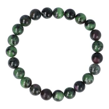 Rubinos zoizit karkötő "A" golyós 8 mm