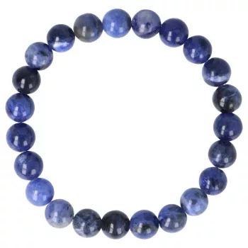 Szodalit "E" karkötő golyós 8 mm