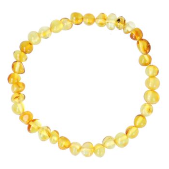 Borostyán, barokk, méz, 4-6,7 mm, karkötő