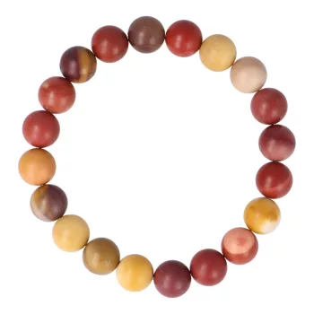 Mokait karkötő matt golyós 10 mm