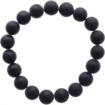 Ónix karkötő matt golyós 10 mm