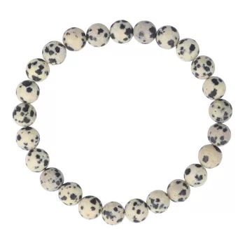 Dalmatínerkő karkötő matt golyós 8 mm