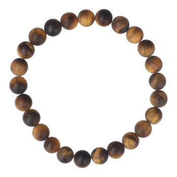 Tigrisszem karkötő matt golyós 8 mm