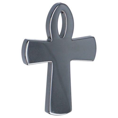 Hematit Ankh kereszt medál, nagy