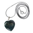 Mohaachát, szív medál, lánccal