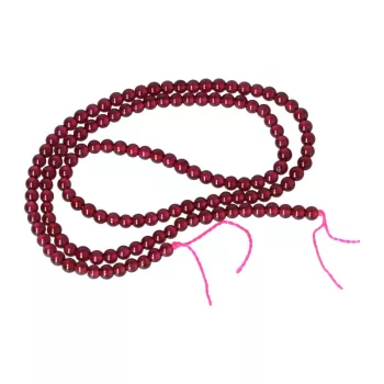   Gránát, mozambiki "A", alapanyagszál, golyós, 3 mm, kb. 38 cm