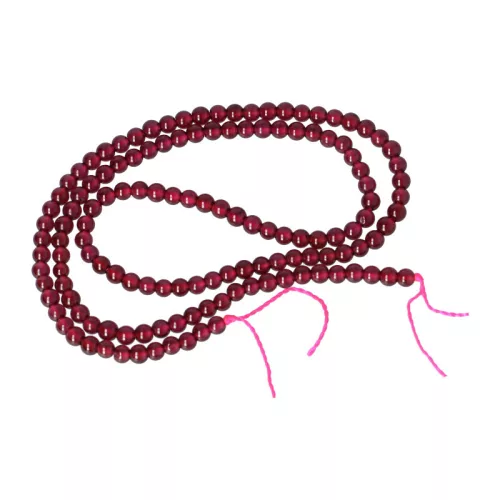 Gránát, mozambiki "A", alapanyagszál, golyós, 3 mm, kb. 38 cm