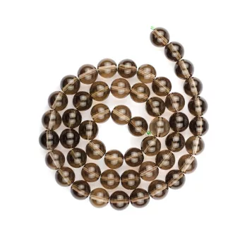  Füstkvarc "AA" alapanyagszál, golyós, 8 mm, kb. 40 cm