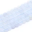 Kalcedon alapanyagszál, golyós, 8 mm, kb. 38 cm
