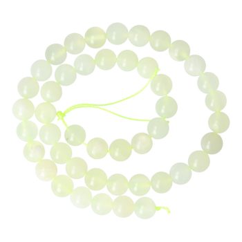   New Jáde (szerpentin) alapanyagszál, golyós, 8 mm, kb. 38 cm