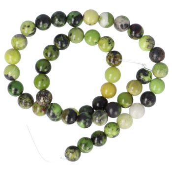   Szerpentin, világos, alapanyagszál, golyós, 8 mm, kb. 38 cm