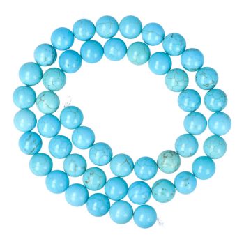 Türkinit alapanyagszál, golyós, 8 mm, kb. 38 cm