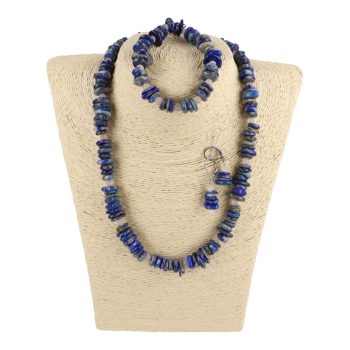   Lápisz, kerekített, lapos törmelékköves szett, rózsakvarccal 