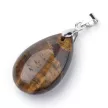 Csepp medál, tigrisszem, kb. 23x14 mm