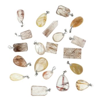 Rutilkvarc medál medáltartóval