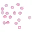 Roppantott üveg golyó, pink, 6 mm