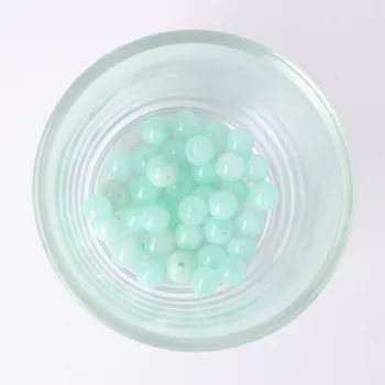 Festett jáde golyó, menta, 8 mm