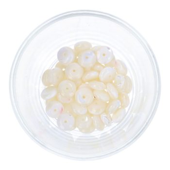 Gyöngyház button, kb. 5x10 mm