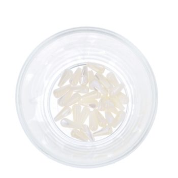 Gyöngyház csepp, kb. 6x12 mm