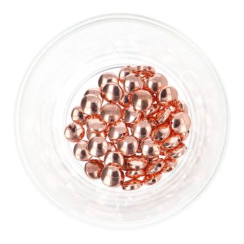 Hematit, kerek, lapos, rosegold, 8x4 mm