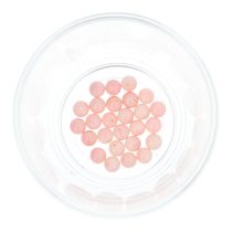 Bambuszkorall golyó, 6 mm, rózsaszín
